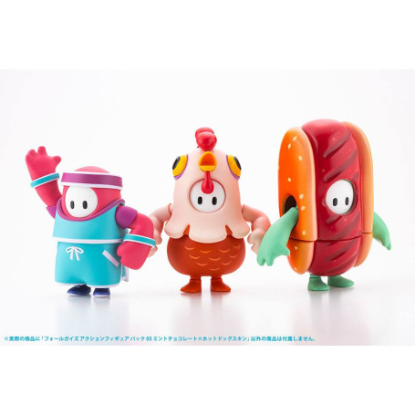 Kotobukiya - Pack 03 Mint Chocolate / Hot Dog Skin Actionfigur 1/20 FALL GUYS: ULTIMATE KNOCKOUT