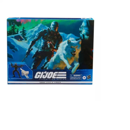Hasbro G.I.JOE - Set bestehend aus 2 Figuren Snake eyes & Timber - Classified Series