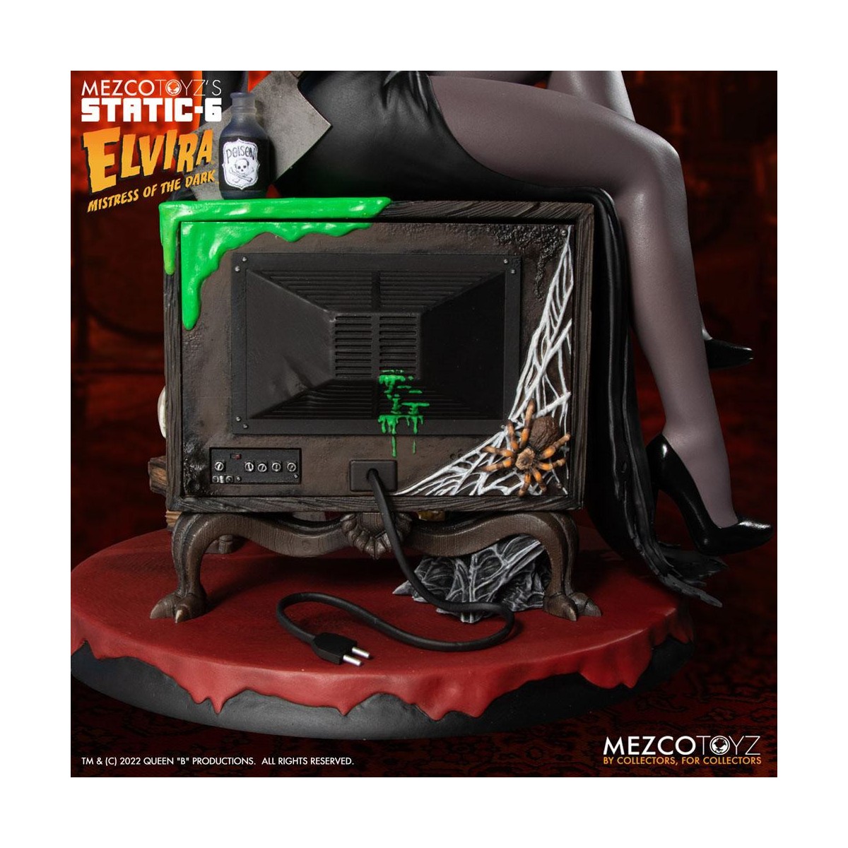 Mezco - Static 6 - Elvira Herrin der Finsternis 1/6 Statue