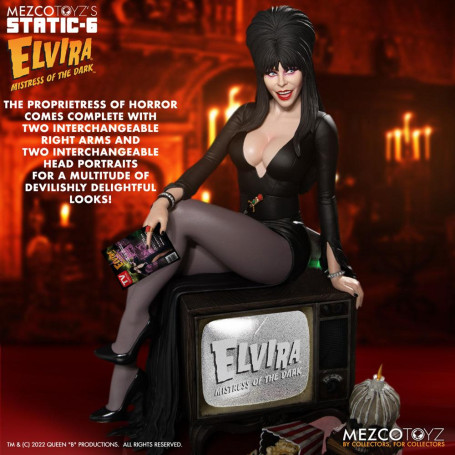 Mezco - Static 6 - Elvira Herrin der Finsternis 1/6 Statue