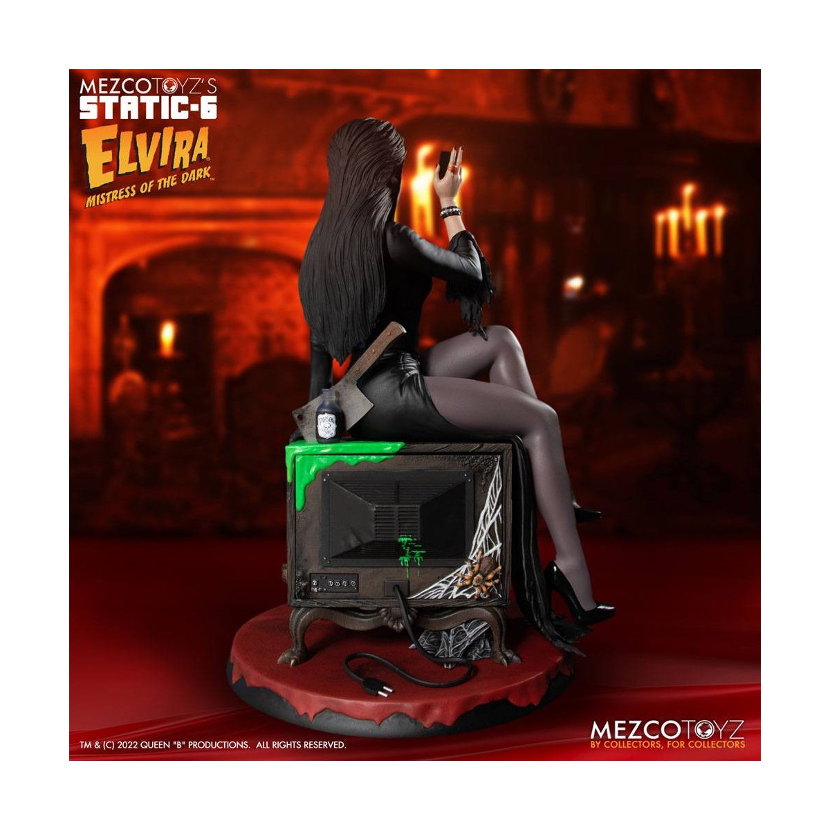 Mezco - Static 6 - Elvira Herrin der Finsternis 1/6 Statue