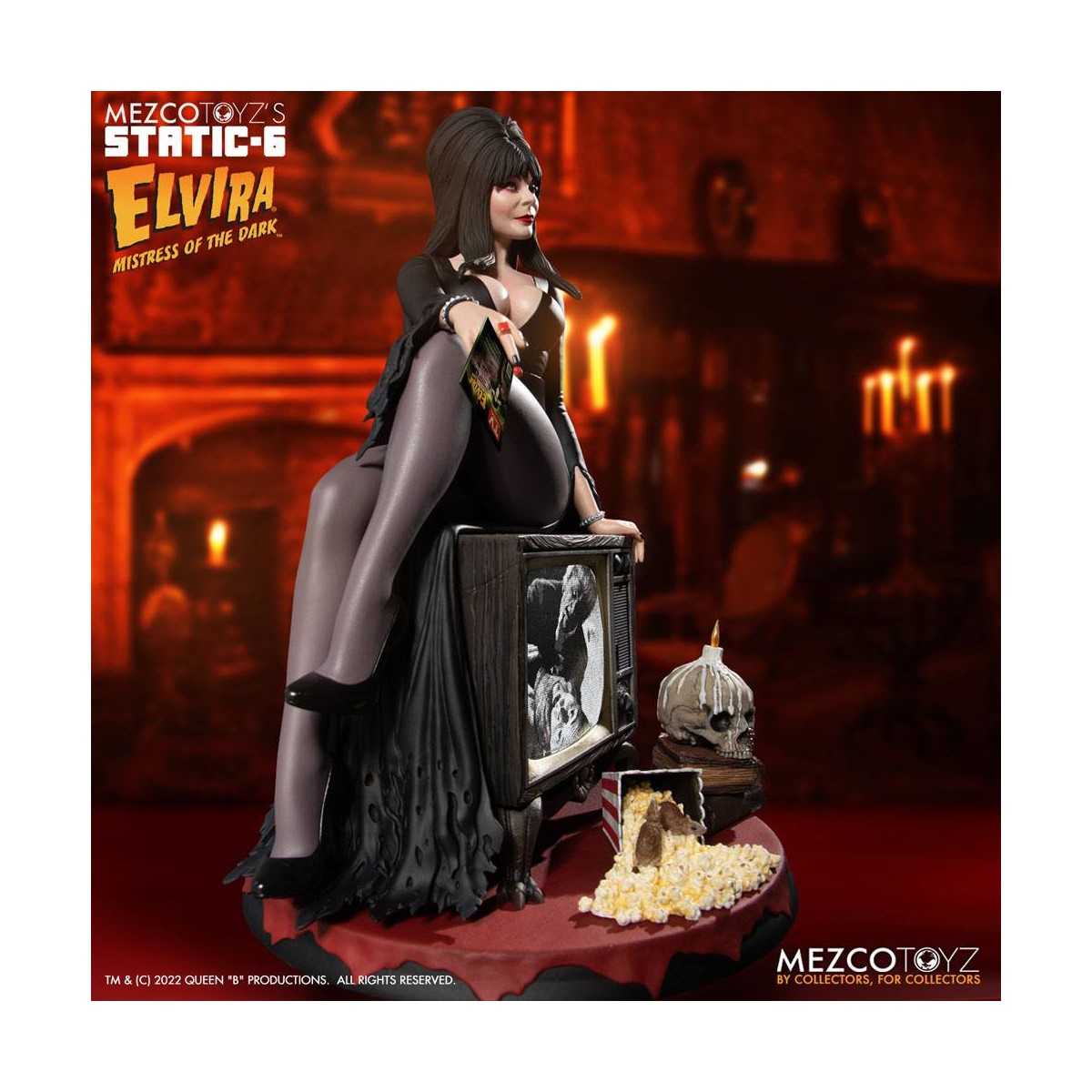 Mezco - Static 6 - Elvira Herrin der Finsternis 1/6 Statue