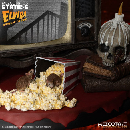 Mezco - Static 6 - Elvira Herrin der Finsternis 1/6 Statue