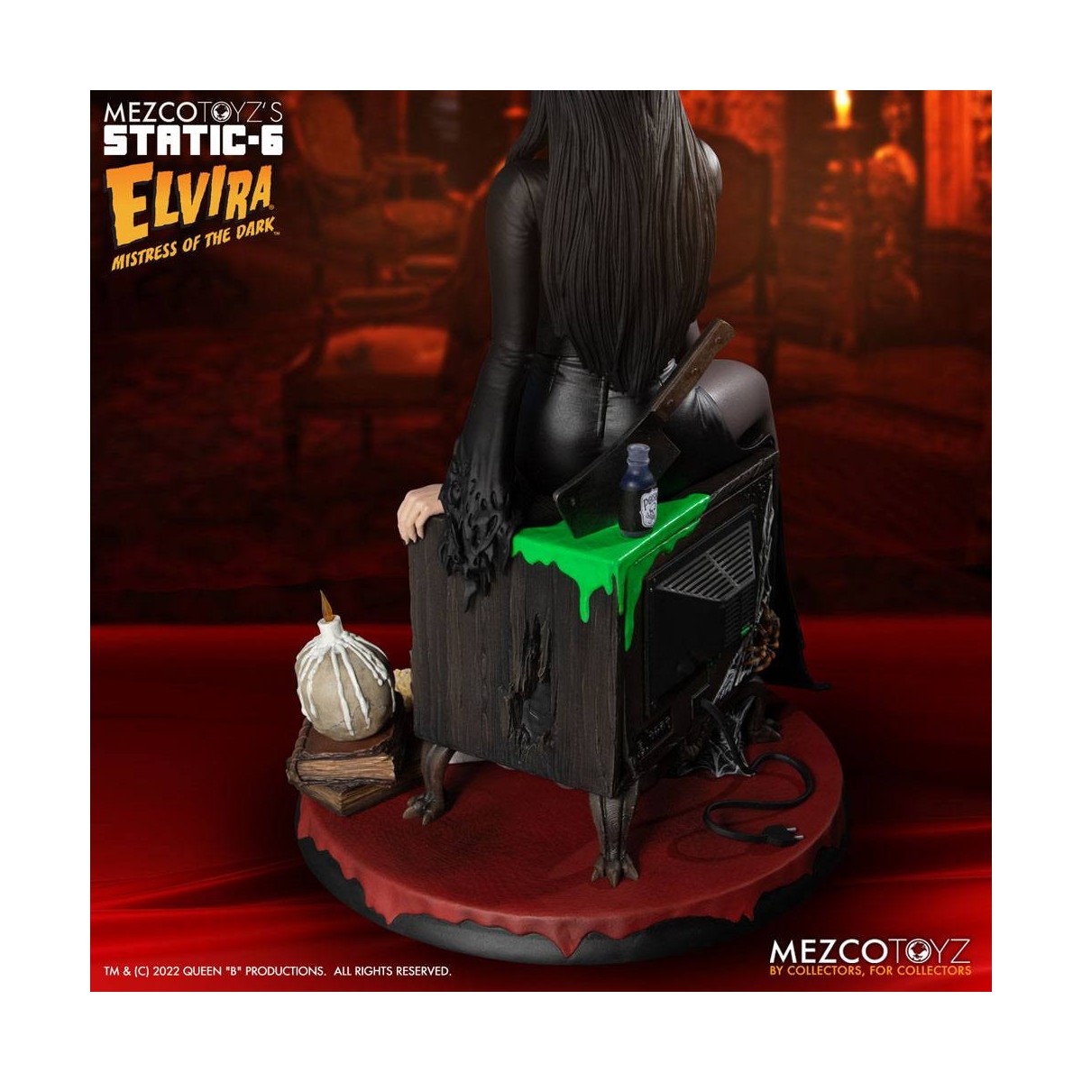 Mezco - Static 6 - Elvira Herrin der Finsternis 1/6 Statue