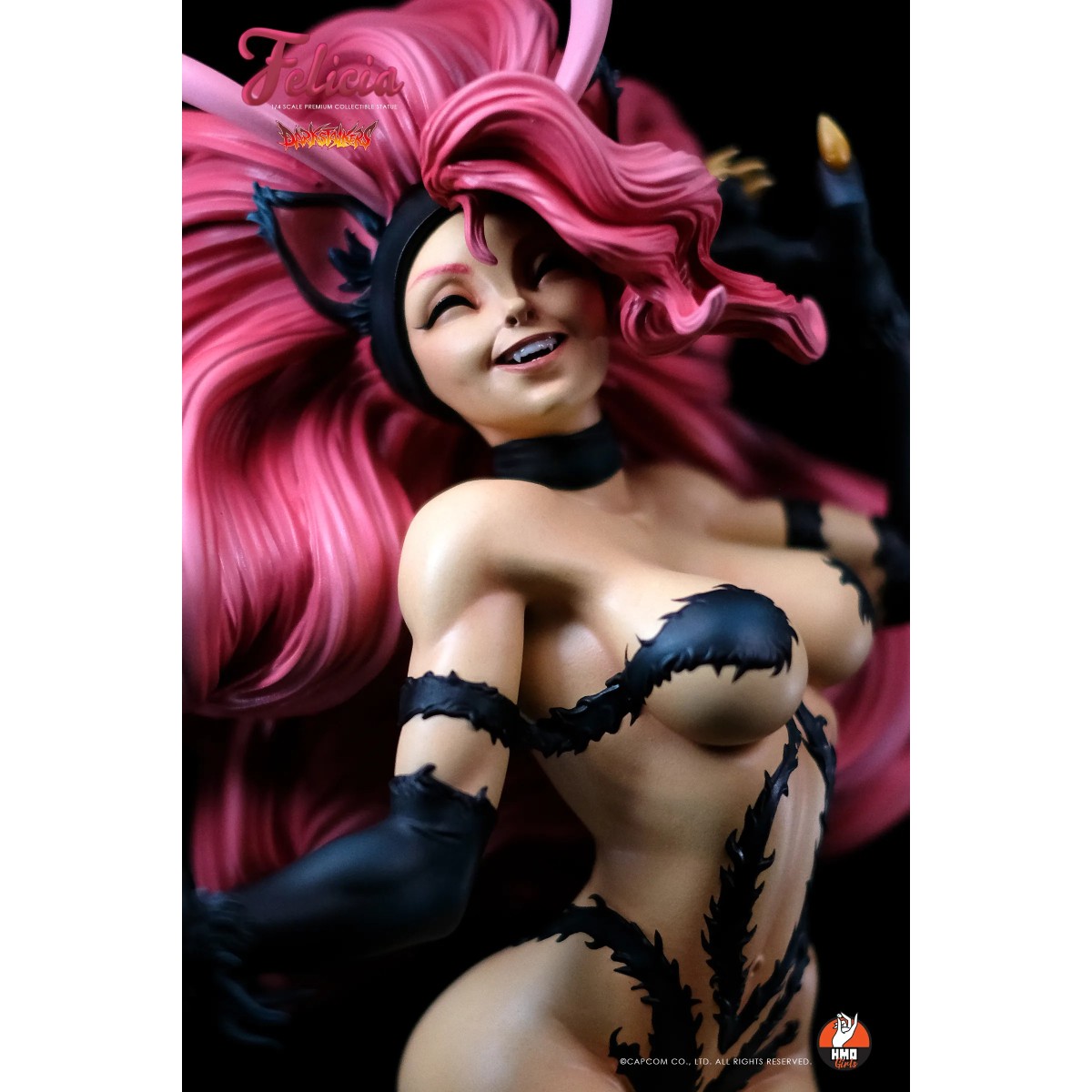 HMO Girls - Felicia 1/4 Schwarz Version Darkstalkers - Hand Made Object