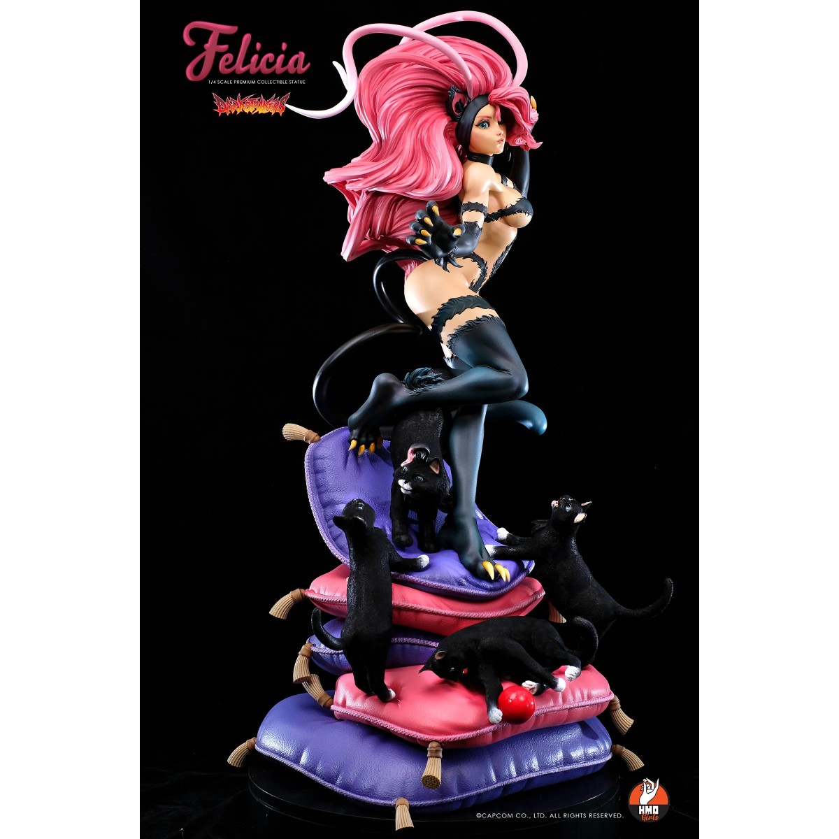 HMO Girls - Felicia 1/4 Schwarz Version Darkstalkers - Hand Made Object