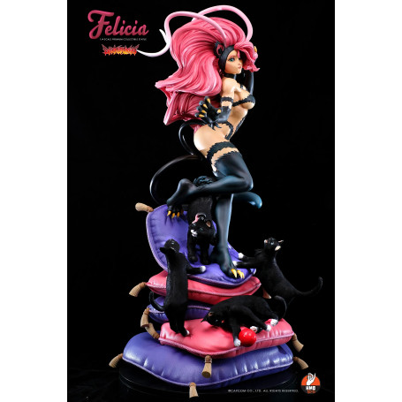 HMO Girls - Felicia 1/4 Schwarz Version Darkstalkers - Hand Made Object