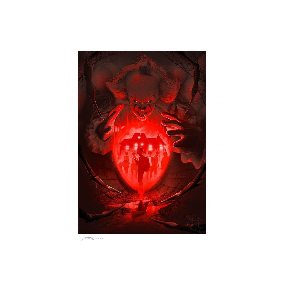 Sideshow Movie Print - Art Print IT 2 Pennywise - You'll Float Too 46 x 61 cm - ungerahmt
