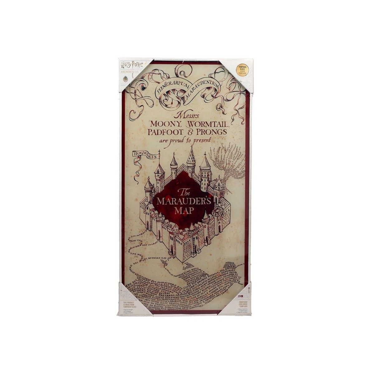 SD Toys - Harry Potter Glasposter "Marauder's Map