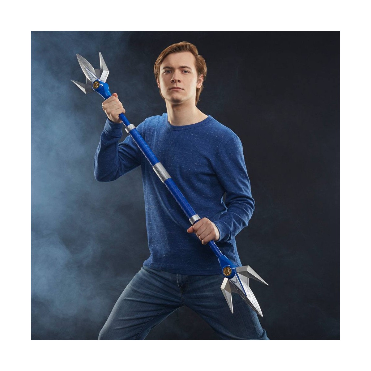 Hasbro - BLUE RANGER POWER LANCER 1:1 - Mighty Morphin Power Rangers Lightning Collection