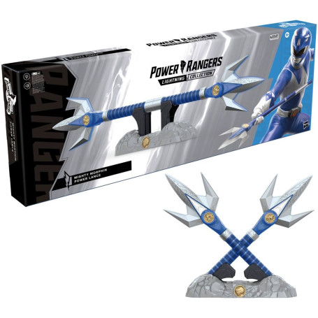 Hasbro - BLUE RANGER POWER LANCER 1:1 - Mighty Morphin Power Rangers Lightning Collection