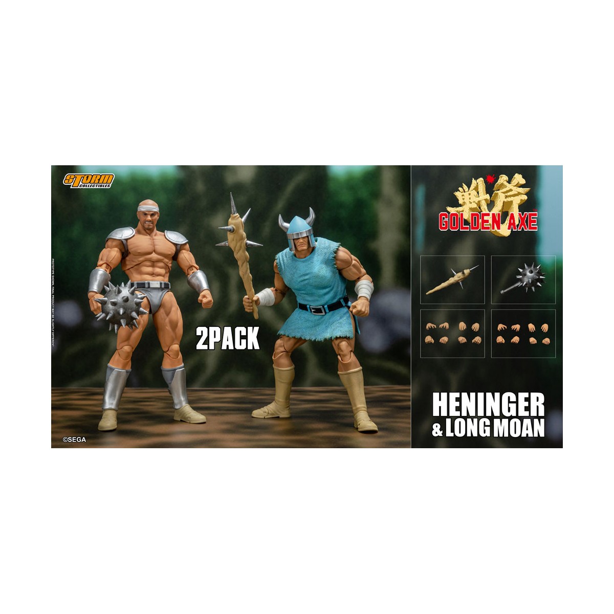 Storm Collectibles - Golden Axe - Pack 2 Figuren Heninger & Long Moan 1/12