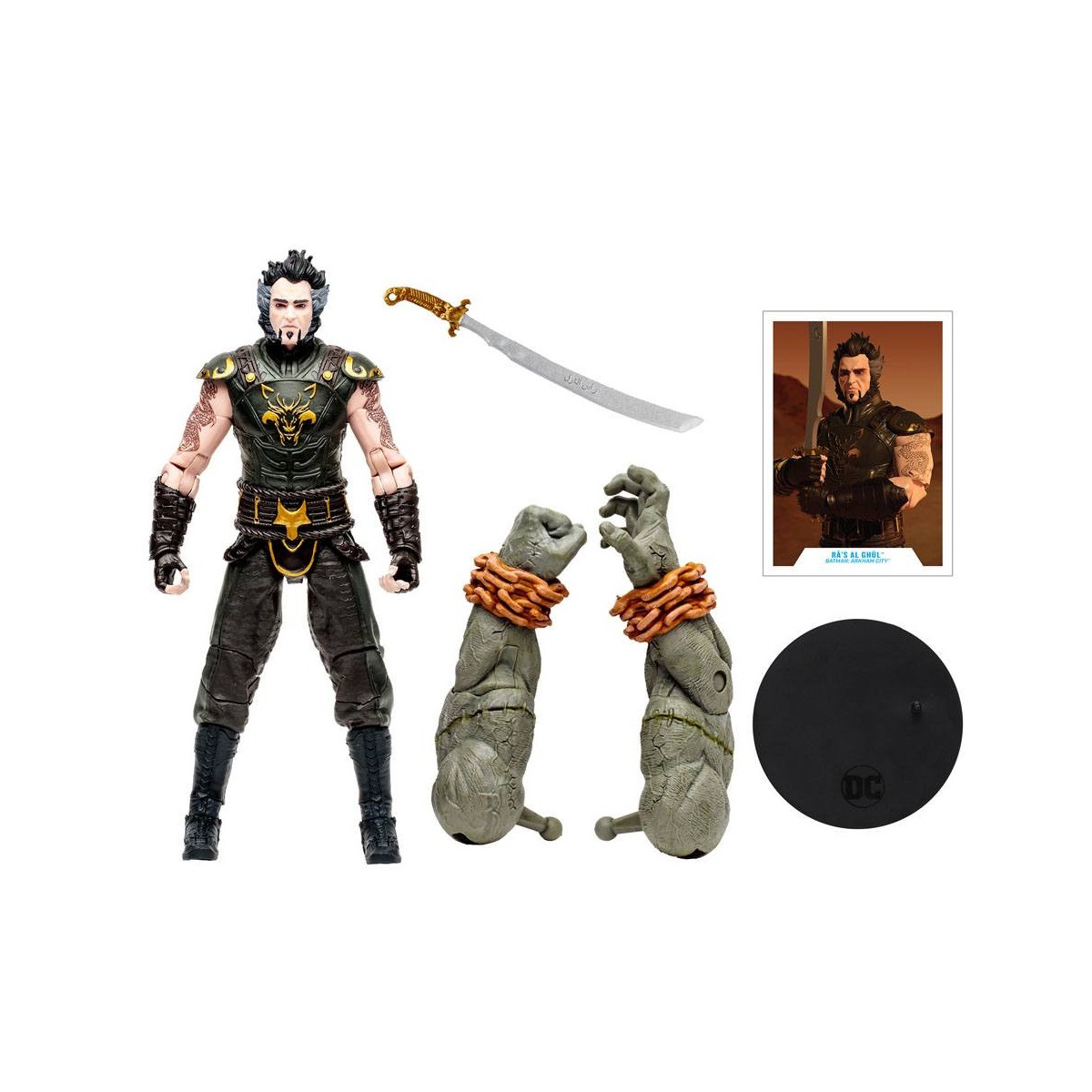 Mc Farlane DC Gaming - Ra's Al Ghul Arkham City 1/12 - Build A Solomon Grundy