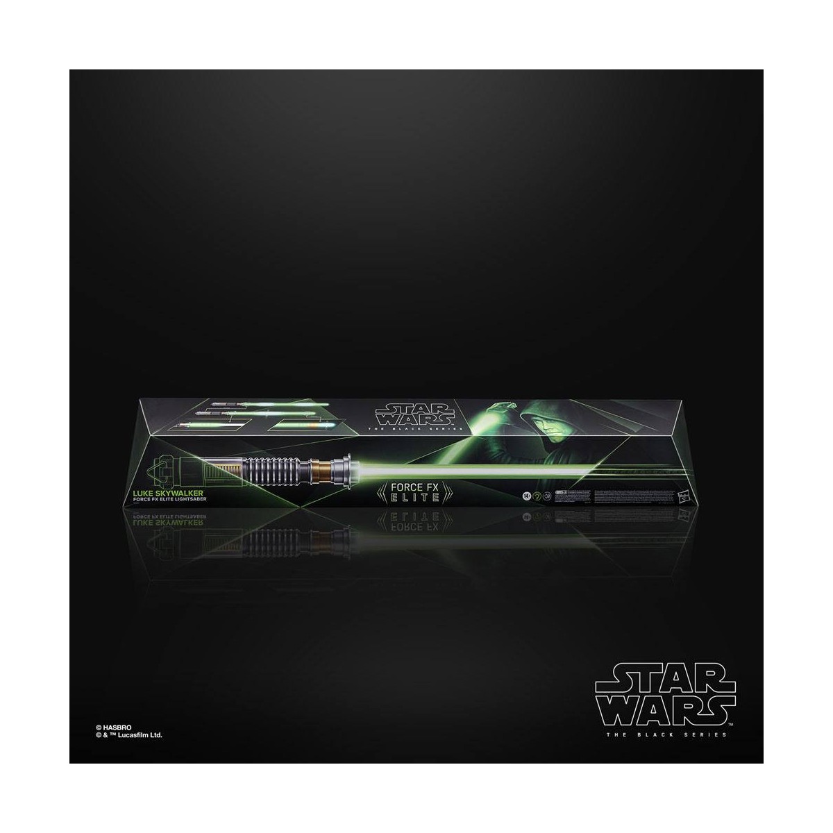 Hasbro - Luke Skywalker Force Fx Lightsaber Laserschwert - Black Serie Replica Elite