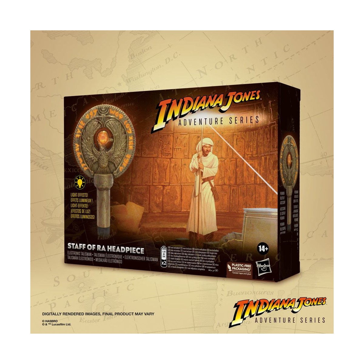 Hasbro - Medaillon mit dem Zepter des Ra - Indiana Jones Adventure Series: Raiders of the Lost Ark Replica 1/1