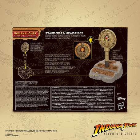 Hasbro - Medaillon mit dem Zepter des Ra - Indiana Jones Adventure Series: Raiders of the Lost Ark Replica 1/1