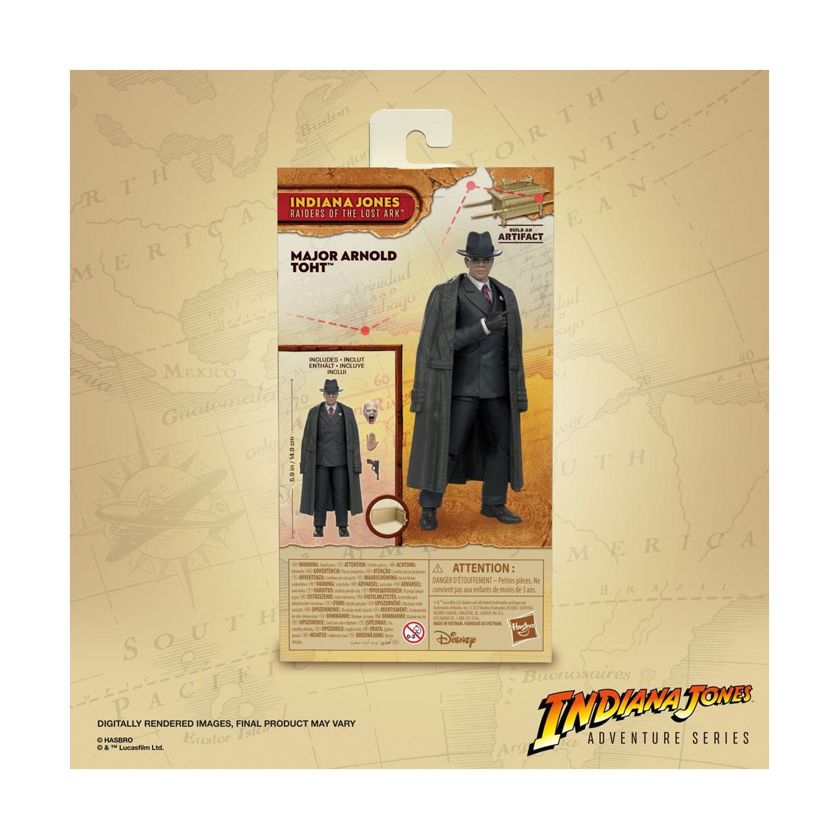 Hasbro - Major Arnold Toht - Indiana Jones Adventure Series: Raiders of the Lost Ark 1/12