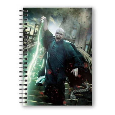 NOTEBOOOK - VOLDEMORT POSTER 3D EFFECT - HARRY POTTER
