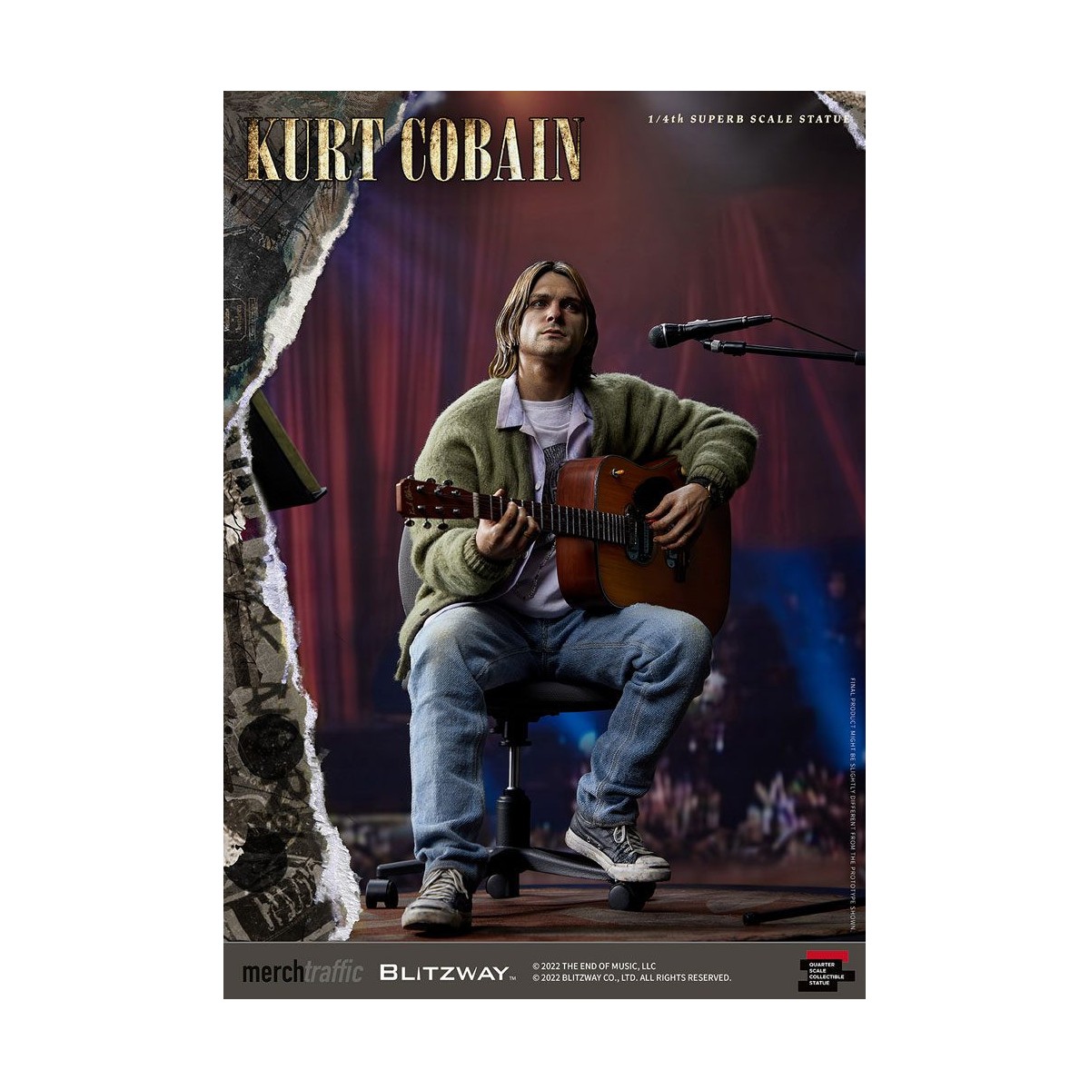 Prime 1 Studio/Blitzway - Kurt Cobain Statuette Superb Scale 1/4 Unplugged