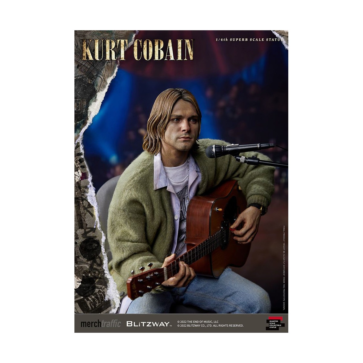 Prime 1 Studio/Blitzway - Kurt Cobain Statuette Superb Scale 1/4 Unplugged