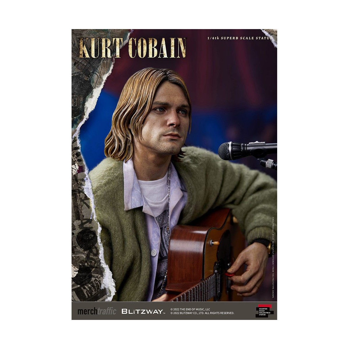 Prime 1 Studio/Blitzway - Kurt Cobain Statuette Superb Scale 1/4 Unplugged