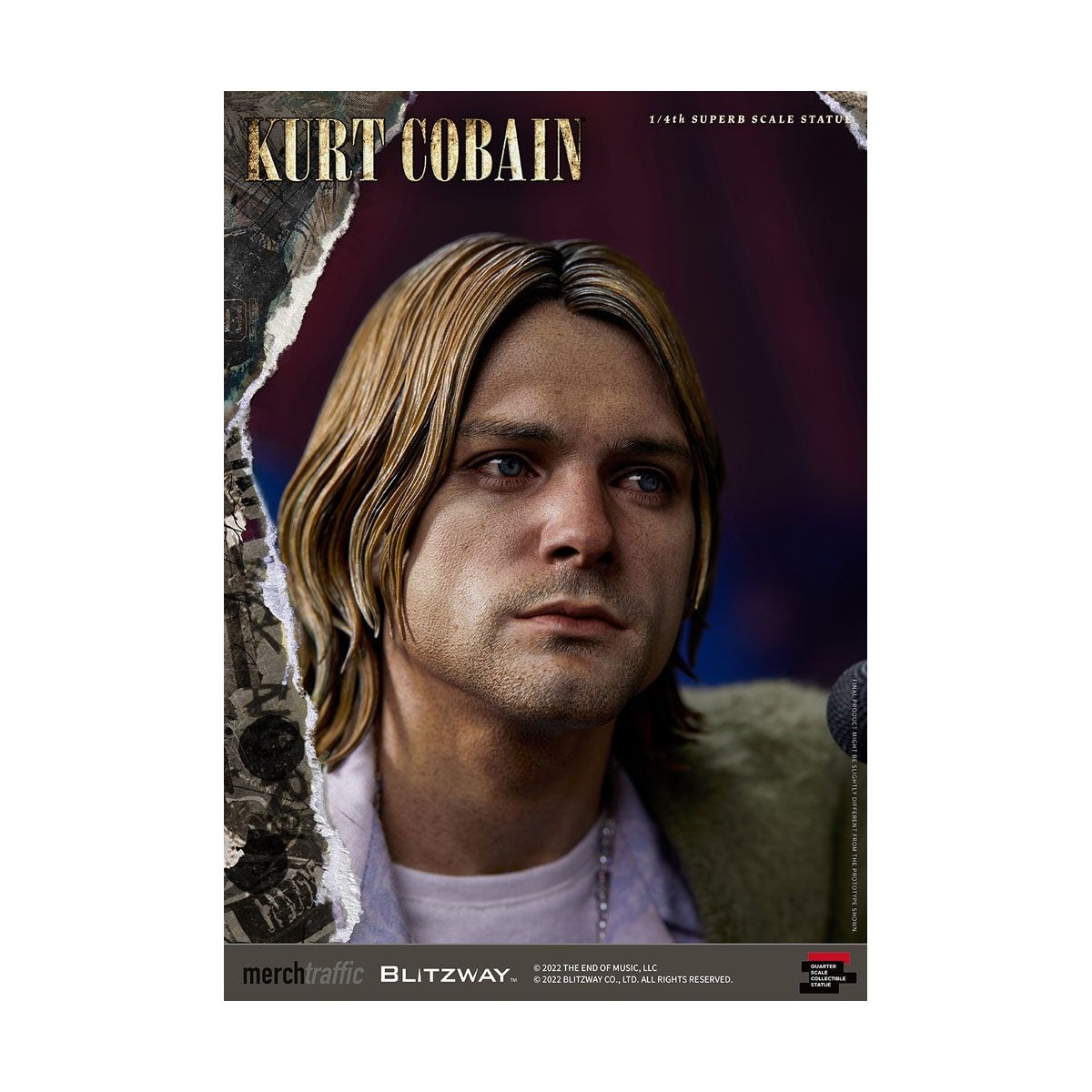 Prime 1 Studio/Blitzway - Kurt Cobain Statuette Superb Scale 1/4 Unplugged