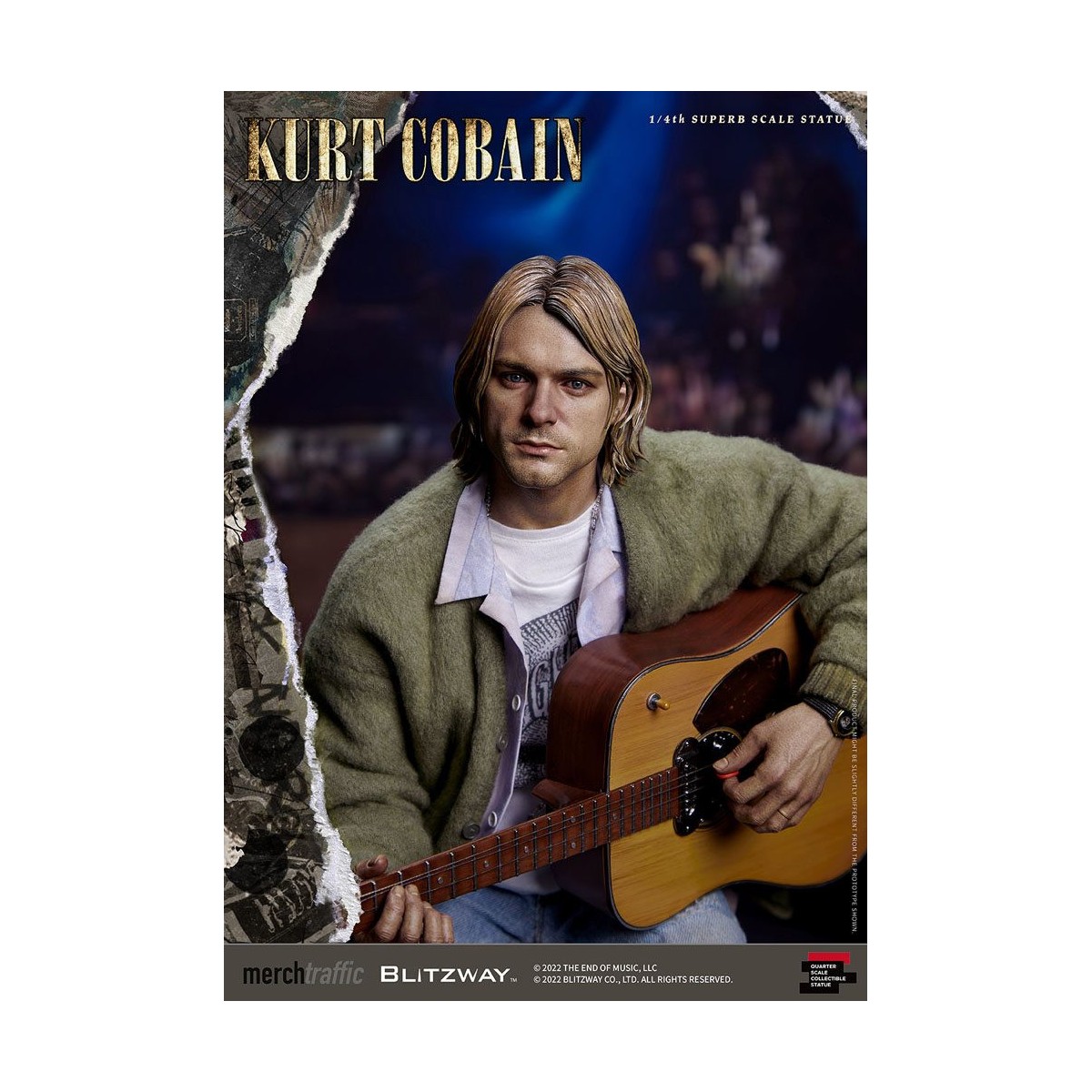 Prime 1 Studio/Blitzway - Kurt Cobain Statuette Superb Scale 1/4 Unplugged