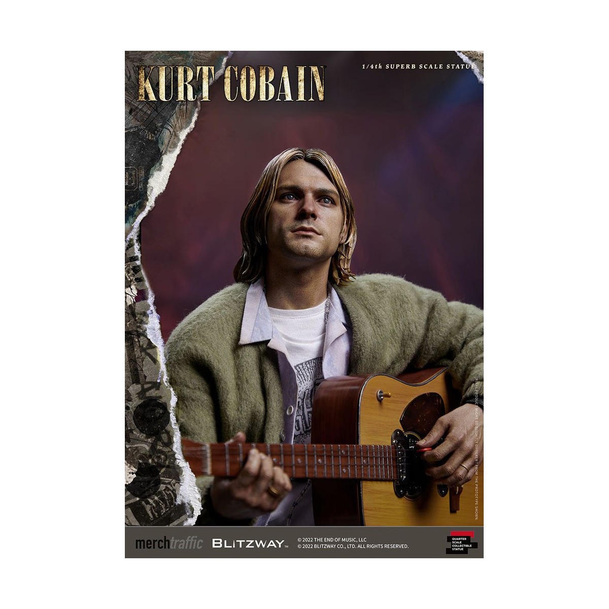 Prime 1 Studio/Blitzway - Kurt Cobain Statuette Superb Scale 1/4 Unplugged