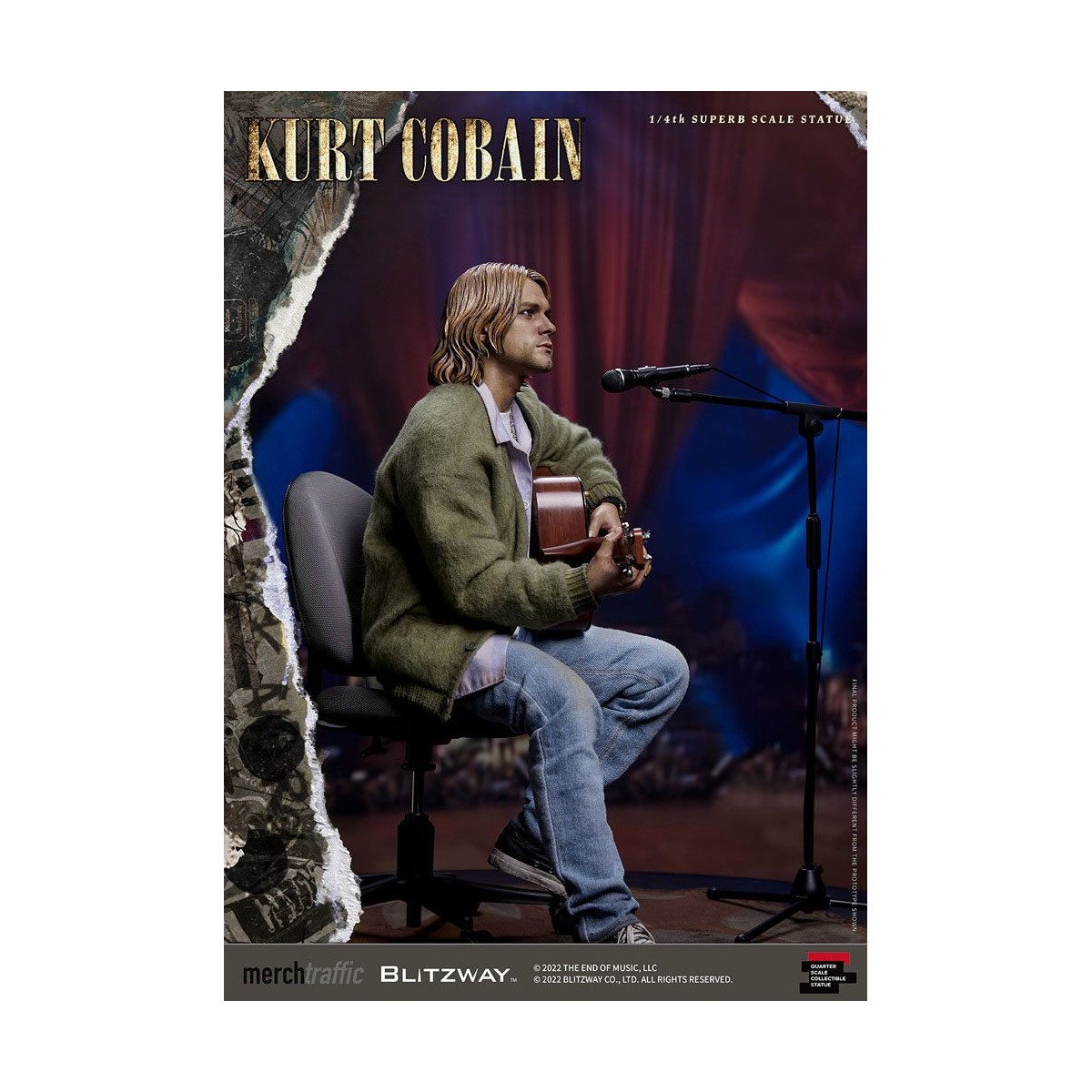 Prime 1 Studio/Blitzway - Kurt Cobain Statuette Superb Scale 1/4 Unplugged