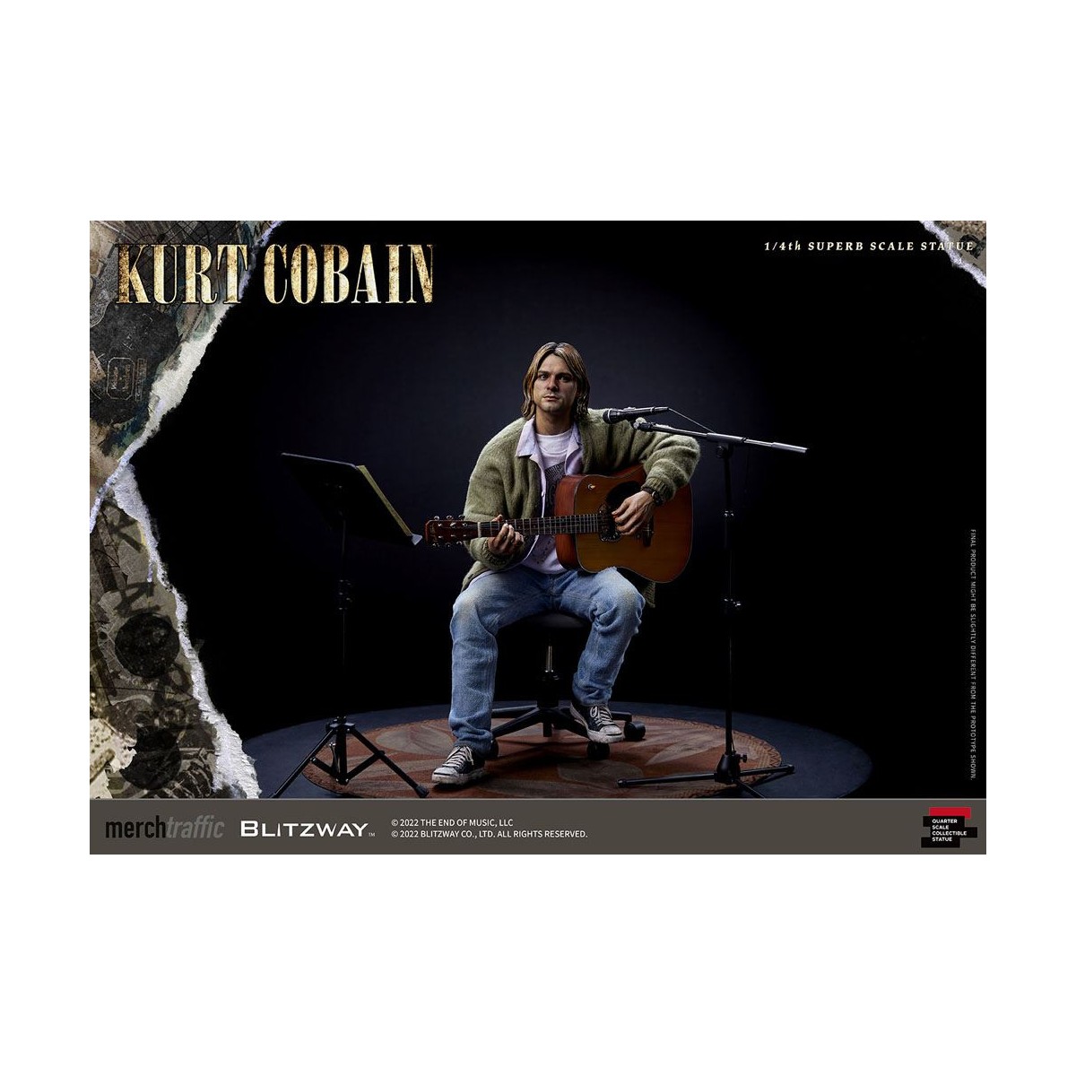 Prime 1 Studio/Blitzway - Kurt Cobain Statuette Superb Scale 1/4 Unplugged