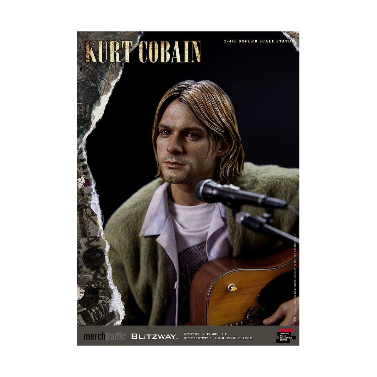 Prime 1 Studio/Blitzway - Kurt Cobain Statuette Superb Scale 1/4 Unplugged