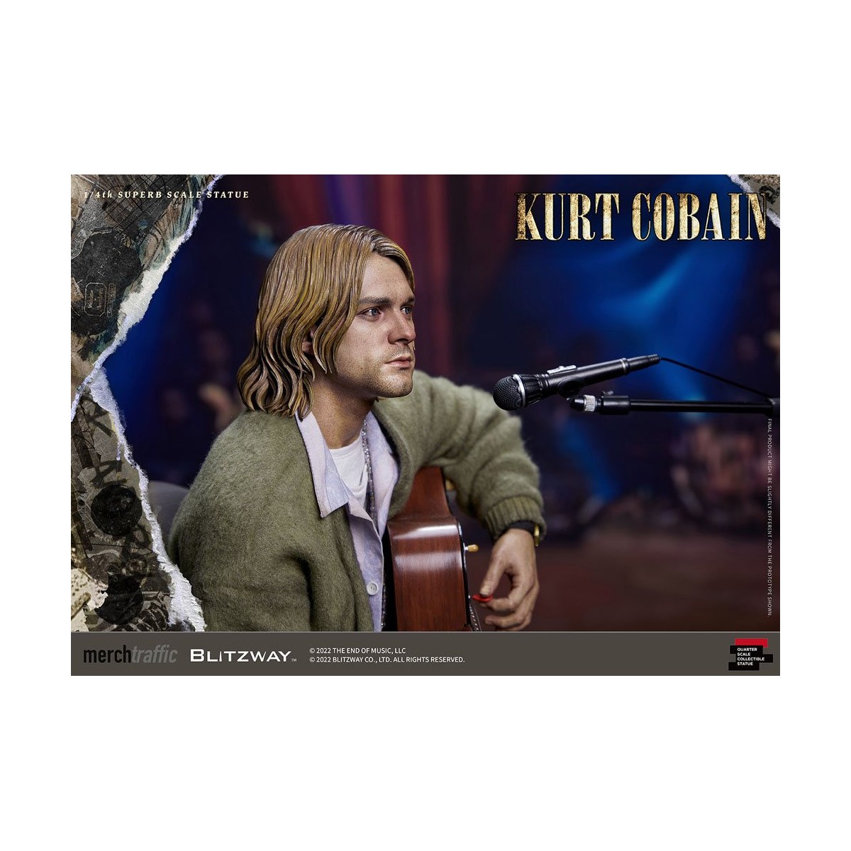Prime 1 Studio/Blitzway - Kurt Cobain Statuette Superb Scale 1/4 Unplugged