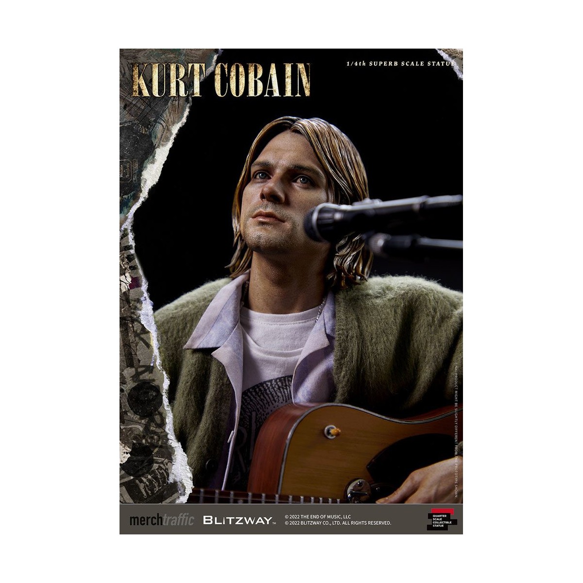Prime 1 Studio/Blitzway - Kurt Cobain Statuette Superb Scale 1/4 Unplugged