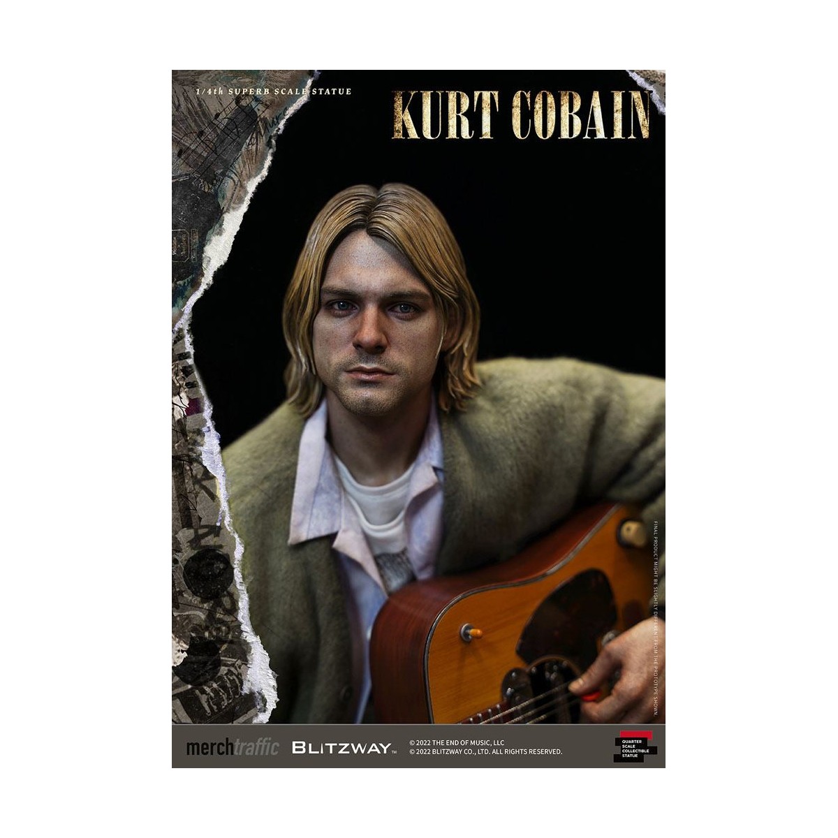 Prime 1 Studio/Blitzway - Kurt Cobain Statuette Superb Scale 1/4 Unplugged