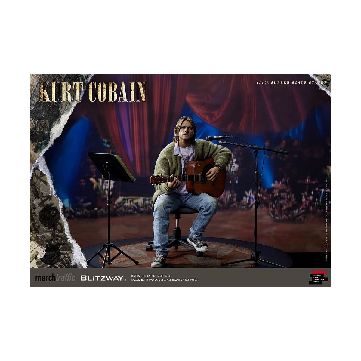 Prime 1 Studio/Blitzway - Kurt Cobain Statuette Superb Scale 1/4 Unplugged