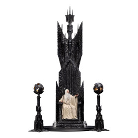 Weta - Der Herr der Ringe - Saruman the White on Throne Statue 1/6