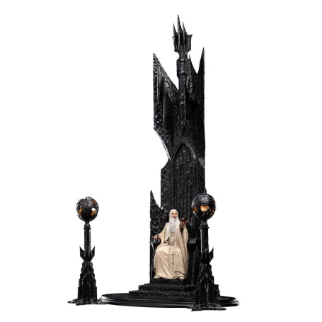 Weta - Der Herr der Ringe - Saruman the White on Throne Statue 1/6
