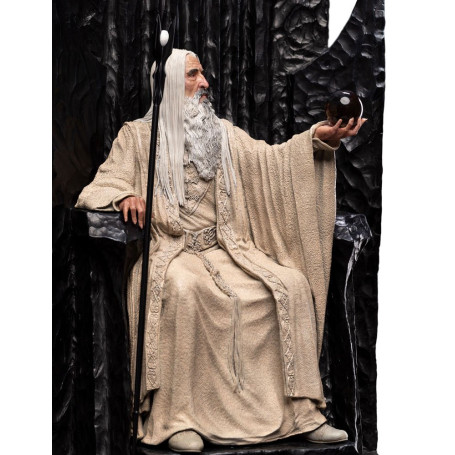 Weta - Der Herr der Ringe - Saruman the White on Throne Statue 1/6