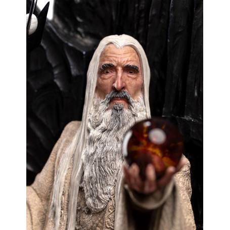 Weta - Der Herr der Ringe - Saruman the White on Throne Statue 1/6