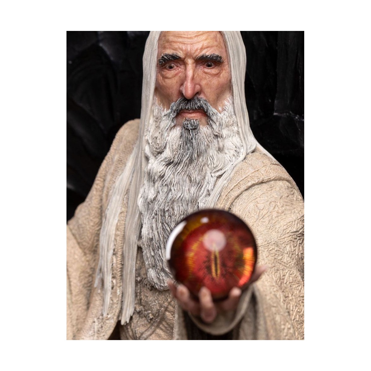 Weta - Der Herr der Ringe - Saruman the White on Throne Statue 1/6