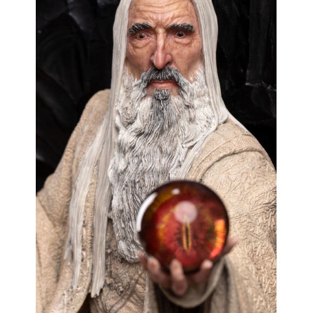 Weta - Der Herr der Ringe - Saruman the White on Throne Statue 1/6