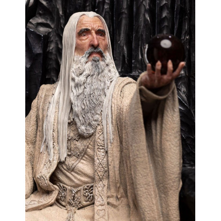 Weta - Der Herr der Ringe - Saruman the White on Throne Statue 1/6
