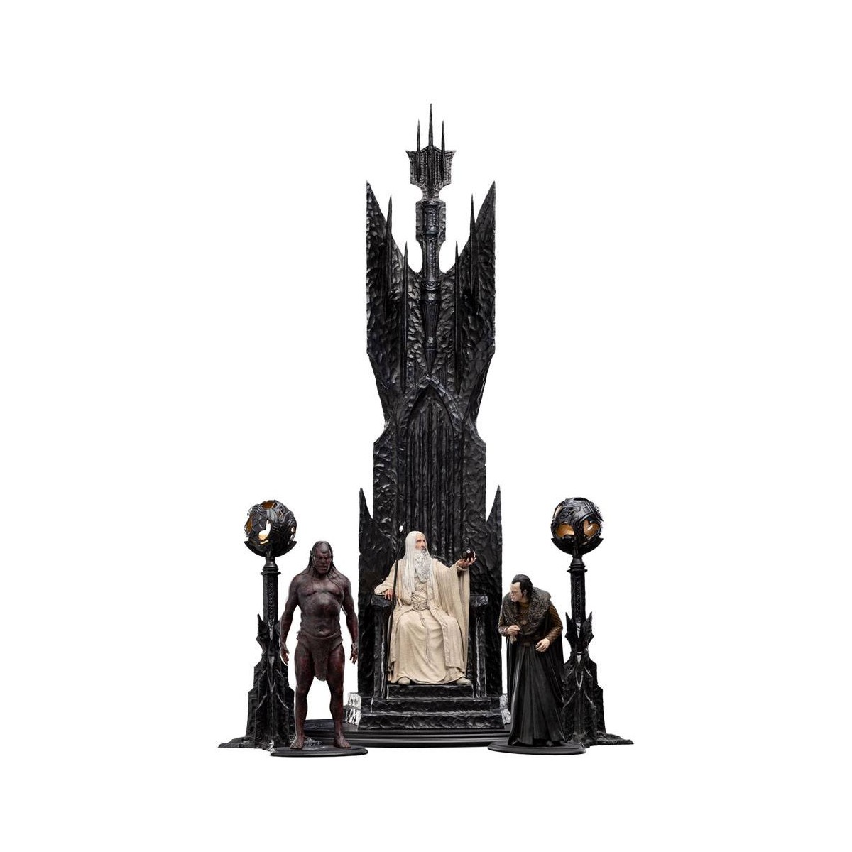 Weta - Der Herr der Ringe - Saruman the White on Throne Statue 1/6