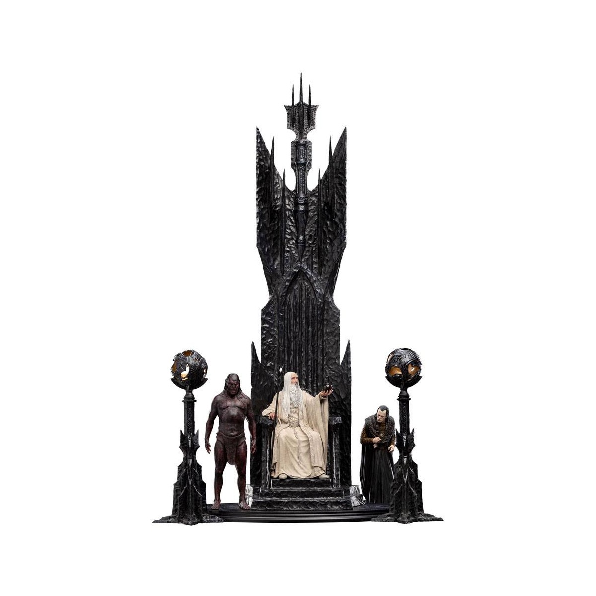 Weta - Der Herr der Ringe - Saruman the White on Throne Statue 1/6