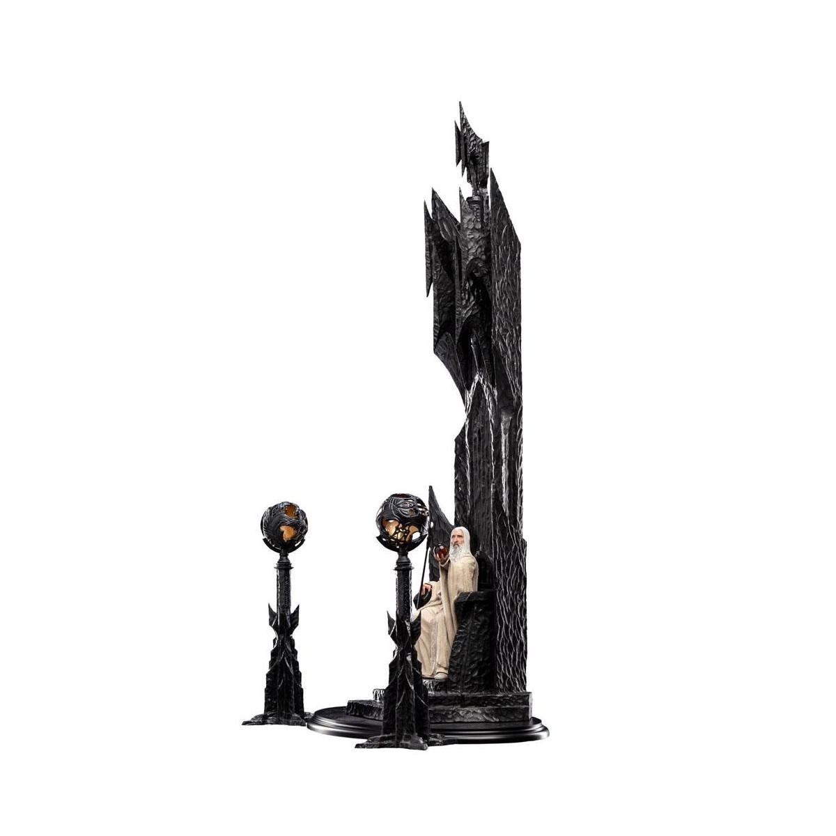 Weta - Der Herr der Ringe - Saruman the White on Throne Statue 1/6