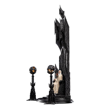 Weta - Der Herr der Ringe - Saruman the White on Throne Statue 1/6