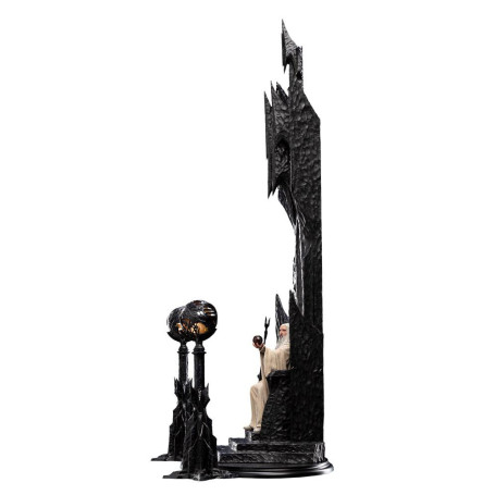 Weta - Der Herr der Ringe - Saruman the White on Throne Statue 1/6