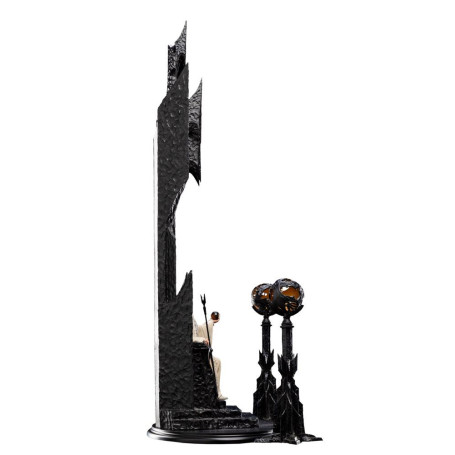 Weta - Der Herr der Ringe - Saruman the White on Throne Statue 1/6
