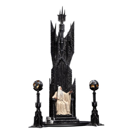 Weta - Der Herr der Ringe - Saruman the White on Throne Statue 1/6