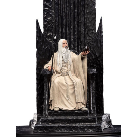 Weta - Der Herr der Ringe - Saruman the White on Throne Statue 1/6